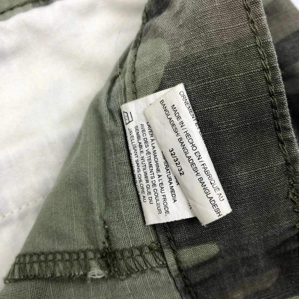 Genuine Dickies Mens 32 Camo Ripstop Cargo Shorts Green 10